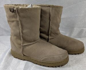 Australian Boot Company Women’s 9 Beige Suede Shearling Mid-Calf Boots